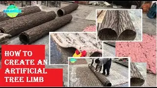 Fiber work- How To Create an Artificial Tree Limb