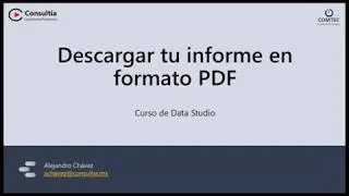 40 Descargar tu informe de Data Studio en pdf