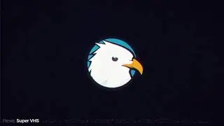 VHS Glitch Logo