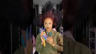 ASMR I think my hair is haunted 😳 #hairstyle #tutorial #hair #asmr  #shorts #hairtok #fast