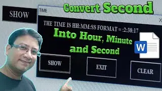 How To Convert || Seconds Into Hour|| Minute || Second || In Ms Word || Using Vba Code || 