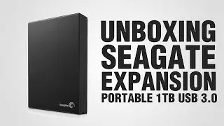Unboxing HD Externo Seagate Expansion 1TB USB 3.0 || By crvtecs - PT [BR]