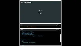 HTML | CSS | Loader Animation | Interactive Component | UI design | 