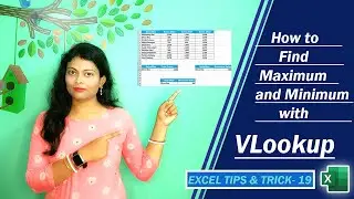 How to find maximum and minimum in VLOOKUP | Return the Min Max  | VLOOKUP in Excel @DTech Official