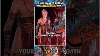 How to become an Oathbreaker Paladin early in Baldur's Gate 3