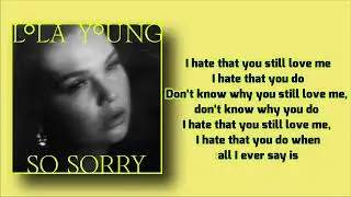 Lola Young - So Sorry (Lyrics)