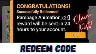 RAMPAGE ANIMATION REDEEM CODE ❤️