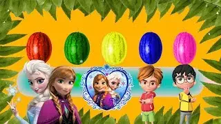 Anna Elsa İle Meyveleri, Renkleri ve Sayıları Öğreniyoruz.