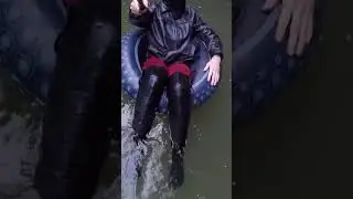 pool wet clothes boots 