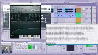 made a crazy bass using a vocoder and two FM synth patches