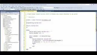 Find Vowels Through Scalar Valued Function in SQL SERVER