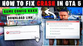 🔥How To Fix Crash In GTA V ✅- 2024 (Low End PC)