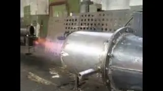 Испытания УкрЖАР-100 ГАЗ для пиролизных установок