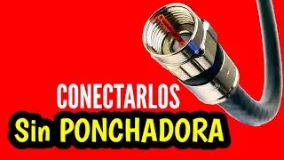 La técnica de conectar el Cable COAXIAL y el FERRULER de Antena de TV sin Ponchadora