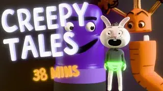 Creepy Tails! | 3 Spooky Stories in One 🎨🩲🥕
