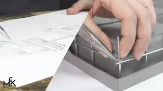 How to Make Amazing House(model) #1 - Sketch & Concrete Foundations