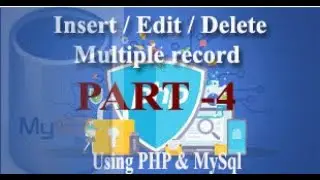 How to Insert, Edit or Modify and delete  using php and MySQL with the help of JavaScript # PART 4