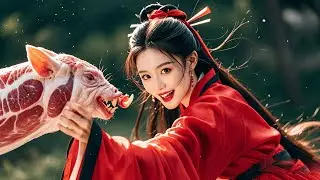 The Flying Pig Flew Up To The Sky And Was Cooked Into Delicious Roasted Meat By Kung Fu Heroine!