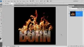 Your text is on fire - Photoshop technique