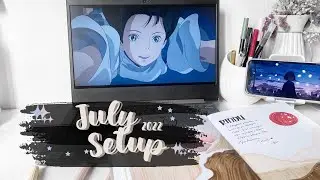 PLAN WITH ME | July 2022 Bullet Journal Setup Boho Art Theme
