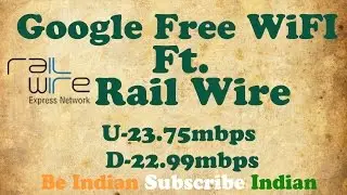 Free WiFi | RailWire WiFi Internet Speed Test | Free WiFi At Railway Station