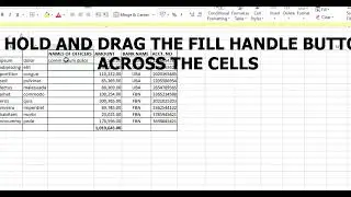How to merge or combine texts/numbers in separate columns to a single column in Microsoft Excel.