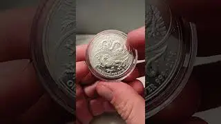 Two Dragons silver Coin