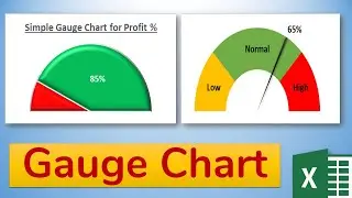How to create Gauge Chart in Excel - Advance Excel Charts