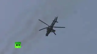 Видео удара «Ночных охотников» по позициям боевиков ИГ в Сирии