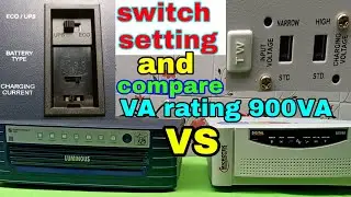 Luminous VS Microtek inverter ।। inverter back side switch setting