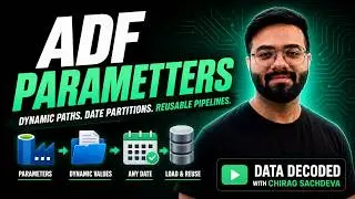 Azure Data Factory Dynamic Parameters | Reusable Pipelines | Date Partition Tutorial | Data Decoded