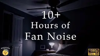 Serenading Whispers: 10+ Hours of Fan White Noise with a Dark Screen