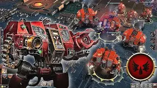 Blood Angels DREADNOUGHTS vs Eldar! Massive 3V3 Battle - Warhammer 40K Dawn of War 3