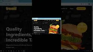 Responsive Burger Website Design Using HTM;L CSS Bootstrap and JS   #programming #shorts  #short