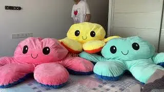 Giant Reversible Octopus Plush | XXL Giant Reversible Octopus Plush