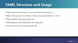 04   Learn about YAML and its usage