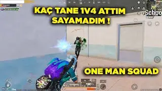 KAÇ EKİP BİTİRDİM SAYAMADIM  ONE MAN SQUAD | PUBG MOBİLE