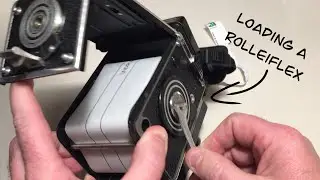 Loading my Rolleiflex
