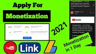 How to apply monetization on youtube 2021 | Right way to apply monetization 2021 Apply for monetized