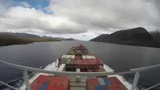 GoPro - timelapse - passing Strait of Magellan on sunny weather