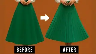 ✅ Sew a Pleated Skirt in Minutes | The Easiest Method You’ll Ever Try