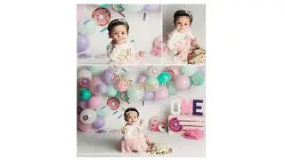 Journee Turns One Katie Boser Photography 2021 Donut Cake Smash