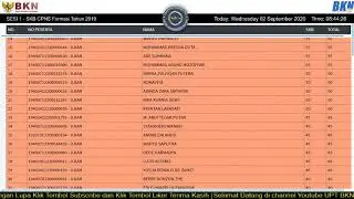 Live Score SKB CPNS Formasi Tahun 2019   Titik lokasi UPT BKN Jambi   2 September 2020 (Record)