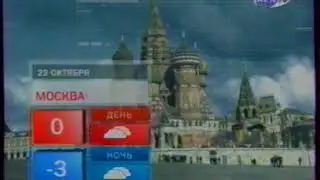 Фрагмент прогноза погоды и окончание программы «24» (Ren-TV, 22.10.2003)