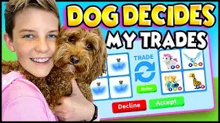 MY DOG DECIDES MY TRADES in Adopt Me Roblox!! Adopt Me Trading!! Prezley