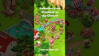Hay Day - Vantines Live Stream Giveaway