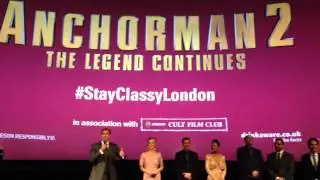 Will Ferrell introduces Anchorman 2: The Legend Continues at the London premiere