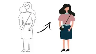 Speed Art Infinite Design | Girl Vector Character Ilustration