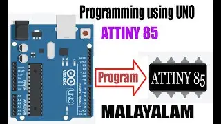 How to program Attiny85 ic using ardeuno uno