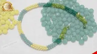 Jewelry Design-How To Make a Crystal Necklace-HOW TO MAKE NECKLACE-EASY NECKLACE-TUTORIAL-DIY